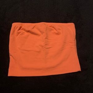 Bright salmon tube top